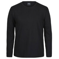 Black Cotton Long Sleeve Tee | 100% Cotton | Non- Cuff Arms | Trade Quality | Classic Fit